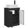 Meuble de salle de bain avec évier Noir 54 x 35 x 83 cm 621137621137