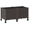 Jardinière avec Roues Marron 80 x 40 x 44 cm PP 621140621140