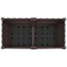 Jardinière avec Roues Marron 80 x 40 x 44 cm PP 621140621140