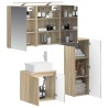 Ensemble de mobilier de salle de bain 4 pcs Chêne Sonoma 621142621142