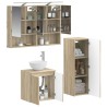 Ensemble de mobilier de salle de bain 4 pcs Chêne Sonoma 621143621143