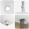 Ensemble de mobilier de salle de bain 4 pcs Chêne Sonoma 621143621143