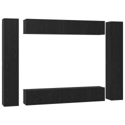 Ensemble meuble TV 10 pcs Chêne noir Bois d'ingénierie 621144621144