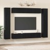 Ensemble meuble TV 10 pcs Chêne noir Bois d'ingénierie 621144621144