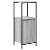 Ensemble de mobilier de salle de bain 5 pcs Gris Sonoma et noir 621146621146