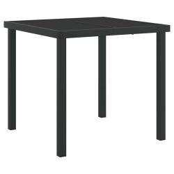 Ensemble de salle à manger pour jardin 5 pcs Gris et Noir Rotin 621147621147