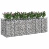 Lit surélevé gabion 3 pcs Argenté 621148621148