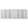 Lit surélevé gabion 3 pcs Argenté 621148621148