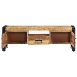 Meuble TV 120x30x40 cm Bois massif de manguier 621152621152