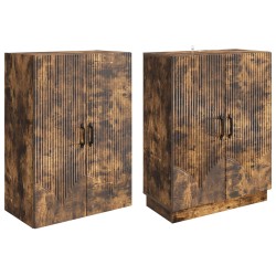 Ensemble de Meubles 2 pcs Chêne fumé Bois d'ingénierie 621154621154