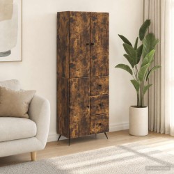 Ensemble de Meubles 2 pcs Chêne fumé Bois d'ingénierie 621155621155