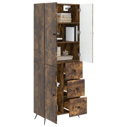 Ensemble de Meubles 2 pcs Chêne fumé Bois d'ingénierie 621155621155