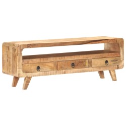 Meuble TV 117x30x41 cm Bois de manguier massif brut 621156621156