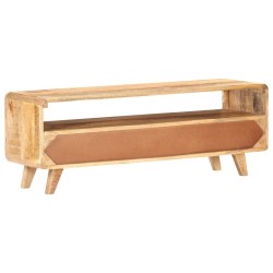 Meuble TV 117x30x41 cm Bois de manguier massif brut 621156621156