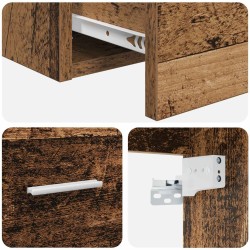 Meuble de Salle de Bain Suspendu Bois ancien 621159621159
