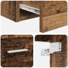 Meuble de Salle de Bain Suspendu Bois ancien 621159621159