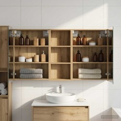 Ensemble de Meubles de Salle de Bain 3 pc 130 x 14,5 x 70 cm 621160621160