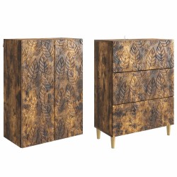 Ensemble de Meubles 2 pcs Chêne fumé 66 x 34,5 x 90 cm 621163621163