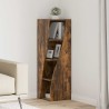 Meuble d'angle Chêne fumé 32x32x102cm Bois d'ingénierie 621164621164