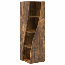 Meuble d'angle Chêne fumé 32x32x102cm Bois d'ingénierie 621164621164