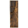 Meuble d'angle Chêne fumé 32x32x102cm Bois d'ingénierie 621164621164