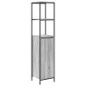 Ensemble de mobilier de salle de bain 3 pcs Gris Sonoma et noir 621165621165