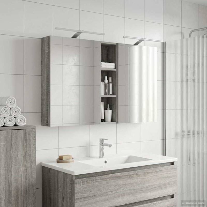 Ensemble de Meubles de Salle de Bain 3 pcs 120 x 14,5 x 70 cm 621167621167