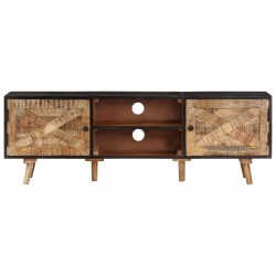 Meuble TV 140x30x46 cm Bois de manguier brut et d'acacia massif 621171621171