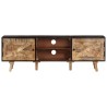Meuble TV 140x30x46 cm Bois de manguier brut et d'acacia massif 621171621171