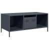 Table basse anthracite 101,5x50x43,5 cm acier laminé à froid 621172621172