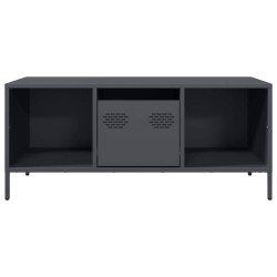 Table basse anthracite 101,5x50x43,5 cm acier laminé à froid 621172621172