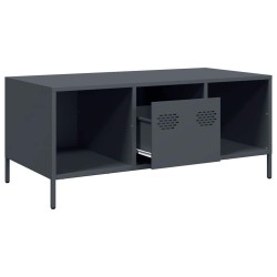 Table basse anthracite 101,5x50x43,5 cm acier laminé à froid 621172621172