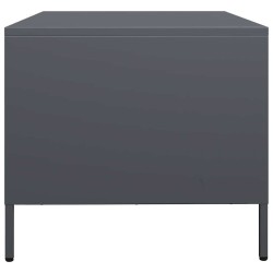 Table basse anthracite 101,5x50x43,5 cm acier laminé à froid 621172621172