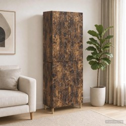 Ensemble de Meubles 2 pcs Chêne fumé Bois d'ingénierie 621173621173