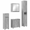 Ensemble de mobilier de salle de bain 4 pcs Gris Sonoma 621174621174