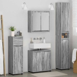 Ensemble de mobilier de salle de bain 4 pcs Gris Sonoma 621174621174