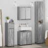 Ensemble de mobilier de salle de bain 4 pcs Gris Sonoma 621174621174