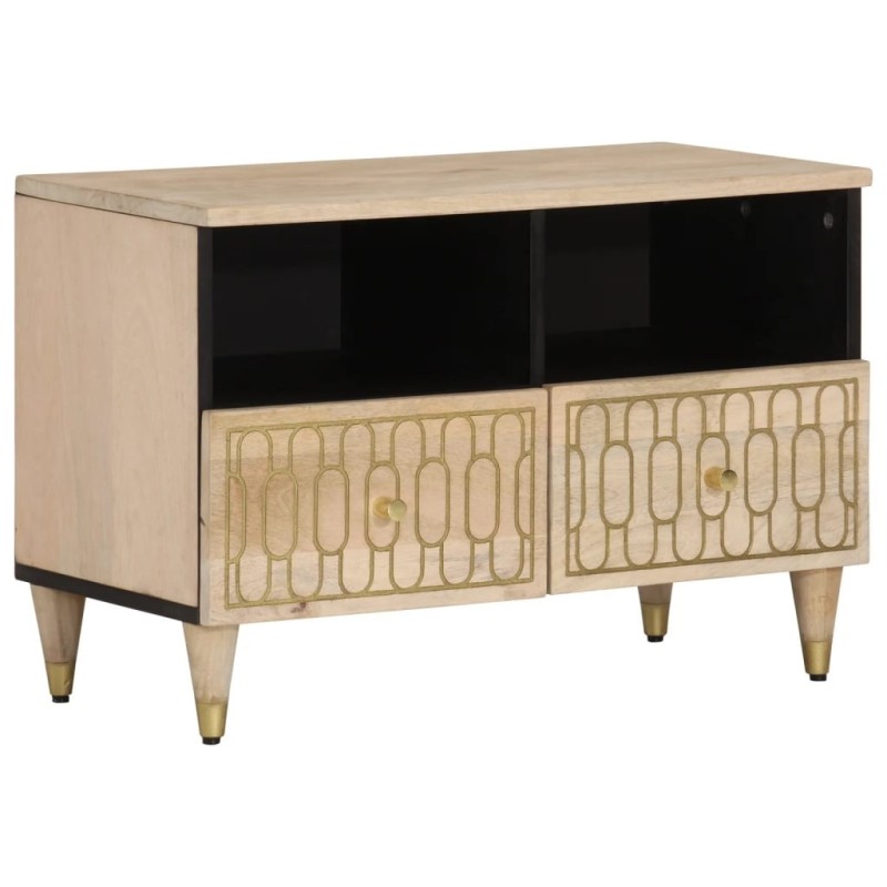 Meuble TV 70x33x46 cm Bois massif de manguier 621177621177