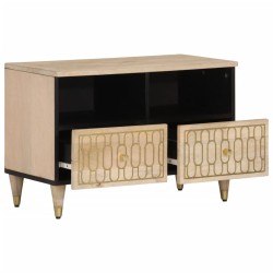 Meuble TV 70x33x46 cm Bois massif de manguier 621177621177