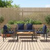 Ensemble de meubles d'extérieur 4 pcs Gris et bleu marine 621181621181