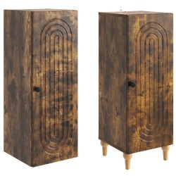 Ensemble de Meubles 2 pcs Chêne fumé Bois d'ingénierie 621185621185