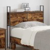 Headboard de Rangement avec Station de Charge Chêne fumé 621186621186