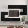 Ensemble meuble TV 10 pcs Chêne noir Bois d'ingénierie 621187621187