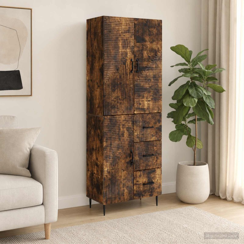 Ensemble de Meubles 2 pcs Chêne fumé 66 x 34,5 x 89,5 cm 621189621189