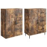 Ensemble de Meubles 2 pcs Chêne fumé 66 x 34,5 x 89,5 cm 621189621189