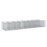 Lit surélevé gabion 3 pcs Argenté 621191621191