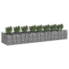 Lit surélevé gabion 3 pcs Argenté 621191621191