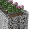 Lit surélevé gabion 3 pcs Argenté 621191621191