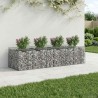 Lit surélevé gabion 3 pcs Argenté 621191621191