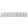 Lit surélevé gabion 3 pcs Argenté 621191621191
